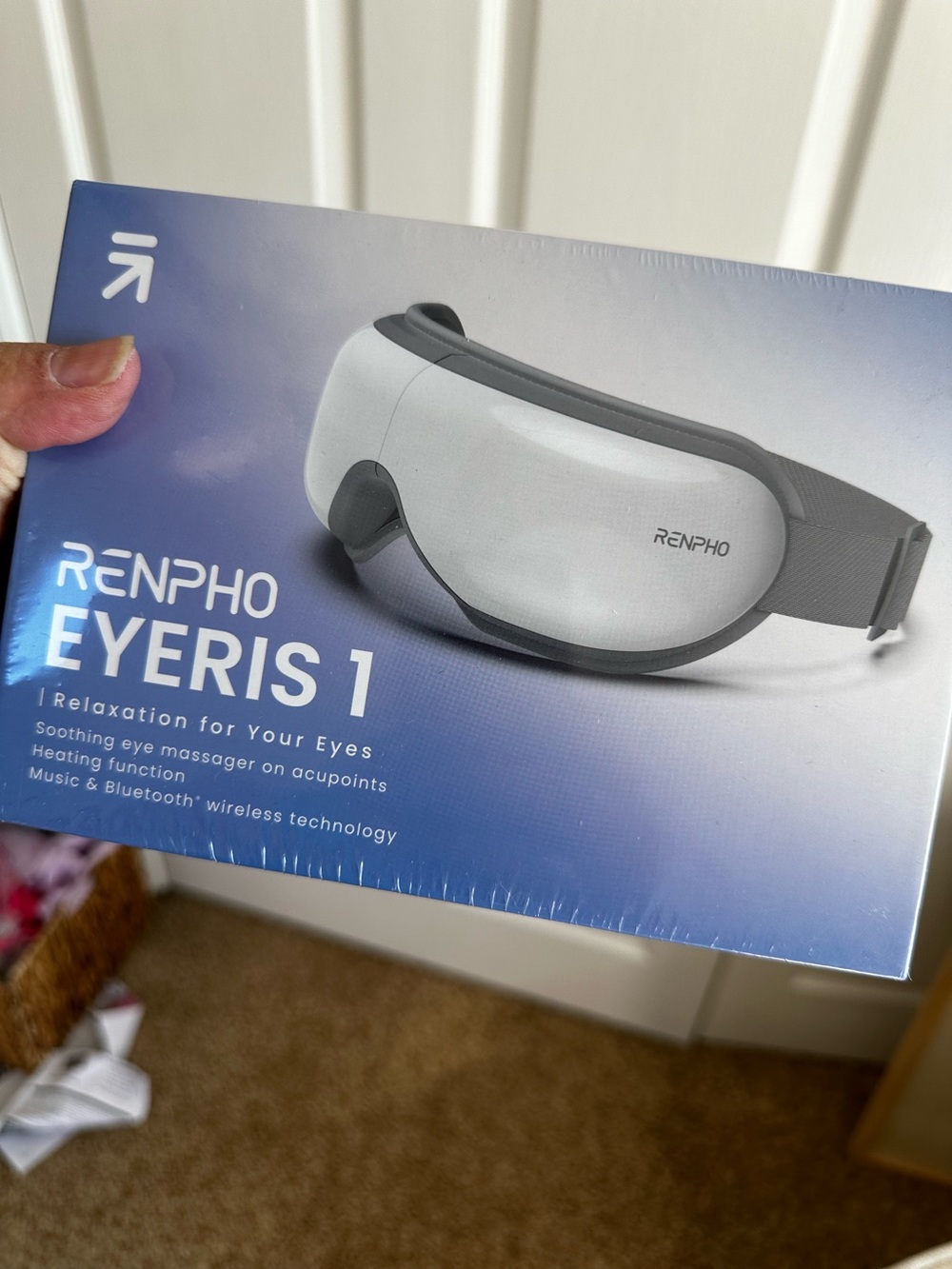 RENPHO Eyeris 1 Eye Massager - White & Gray